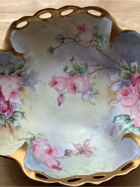 Vintage China bowl with delicate flowers..